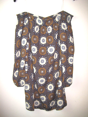 A ~ NWT ~ Ces Femme Off the Shoulder Dress Pockets Multicolor Sz Medium  *