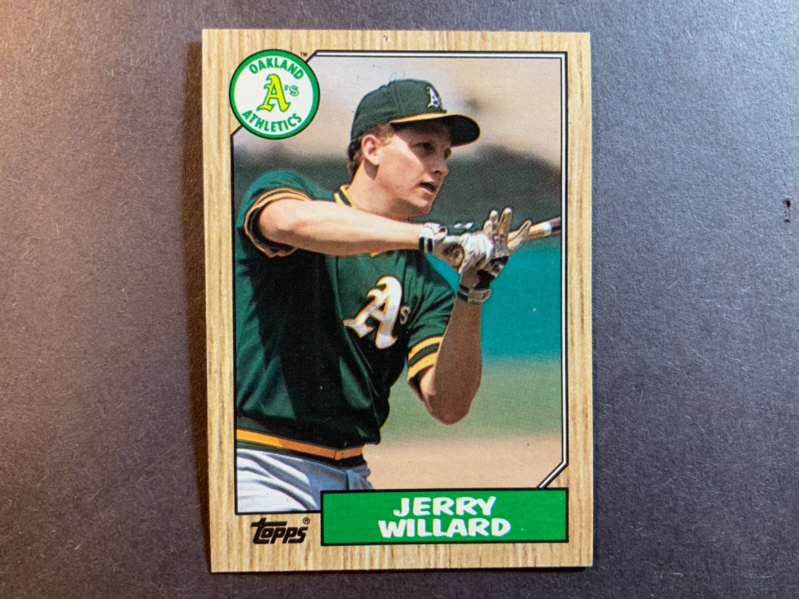 1987 Topps #137 Jerry WILLARD  Catcher  Oakland ATHLETICS  EXcellent FREE ship