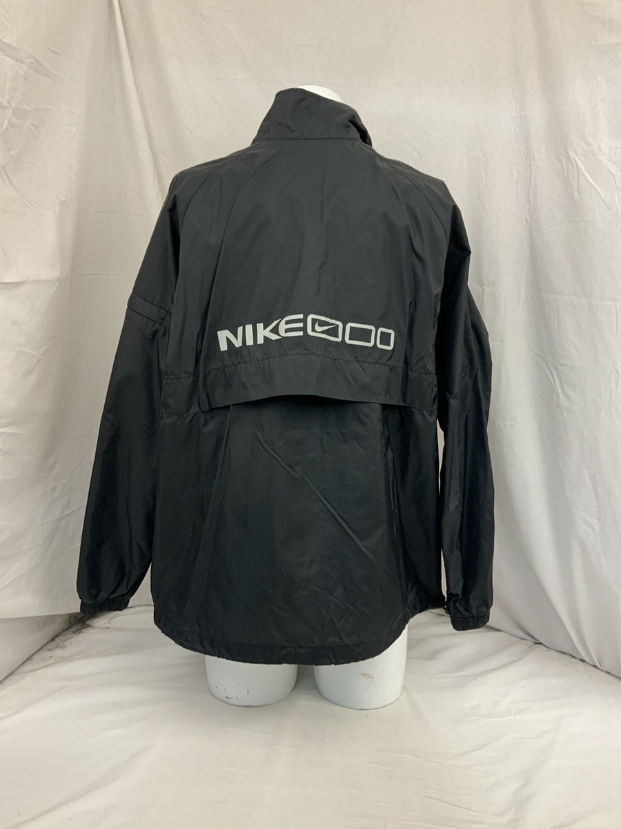 夢　0912 Nike Jacket L Black Full Zip Pockets Lined 100% Polyester