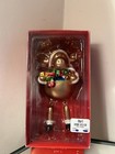 Vintage Pier 1 Reindeer Moose Christmas Holiday Blown glass Ornament Nib Rare