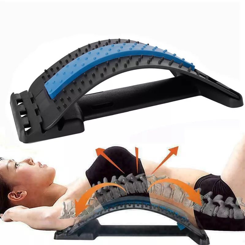 Multi-Level Back Stretching Device Back Massager Stretcher Equipment Pain  Relief