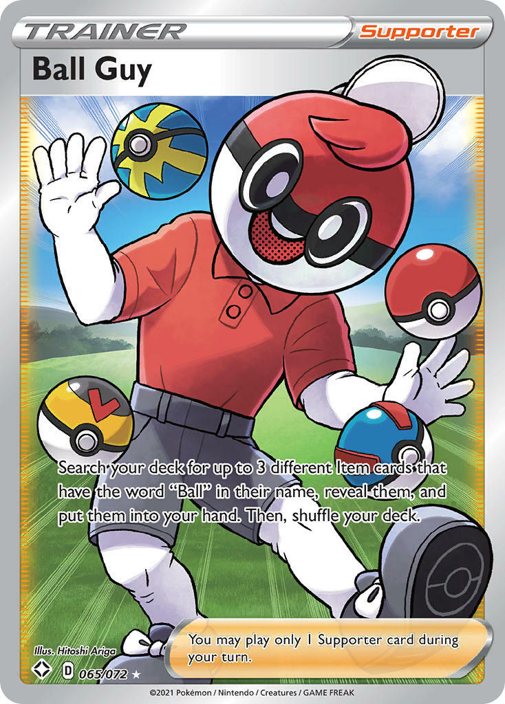 Ball Guy 065/072 - Shining Fates - Full Art Holo Pokemon