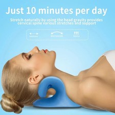 Neck and Shoulder Relaxer Spine Alignment Chiropractic Pillow Massage Pillow TMJ