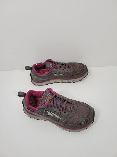 Altra Lone Peak 3 Gray Pink Trail Hiking Sneakers Women Size 7.5