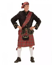 Highlander Schottenkostüm mit Tasche für Fasching