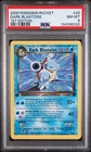 2000 Pokemon 1st Edition Rocket Dark Blastoise Graded Slab PSA 8