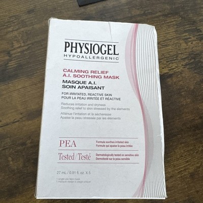 PHYSIOGEL HYPOALLERGENIC Calming Relief A.I. Soothing Masks - 5 Per Box