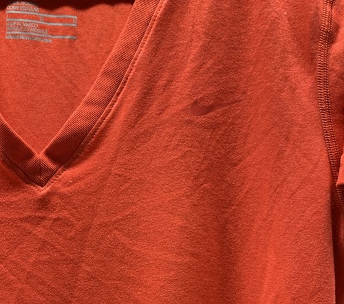 Nike Regular Fit Short Sleeve V Neck Active Casual Gym Shirt - Women's L **EUC** - Picture 3 of 7