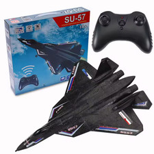 SU57 2.4G 3-Axis Remote Control RC Plane Gyro Glider Fixed Wing Fighter Airplane