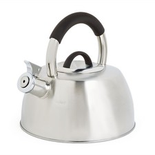VonShef Stove Top Kettle, 2.5L Stainless Steel, Induction Safe Stovetop Kettle