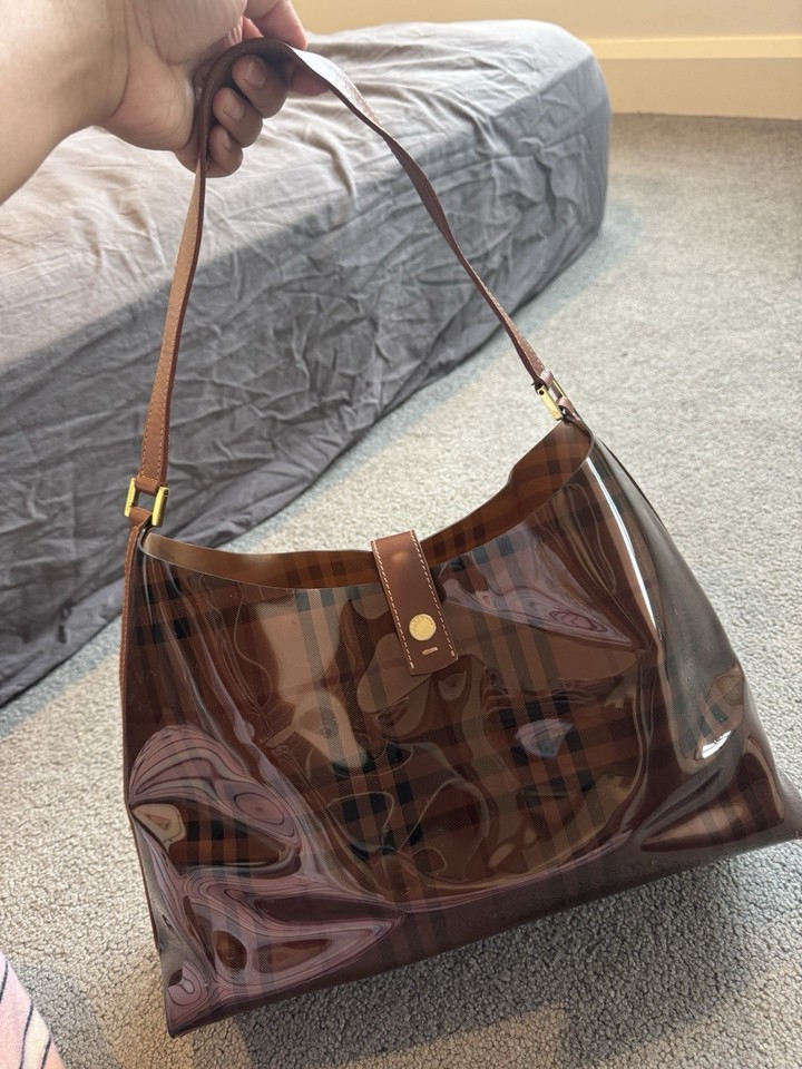 Burberry brown shoulder bag vinyl