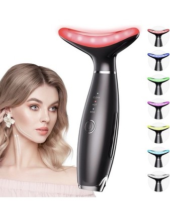 7-in-1 LED Light Beauty Device for Wrinkles, Facial Cleansing & Neck Care