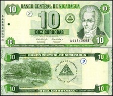 Nicaragua 10 Cordobas, 2002, P-191, UNC