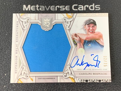 2024 Topps Royalty Tennis Caroline Wozniacki Superior EU Jersey Auto 02/75