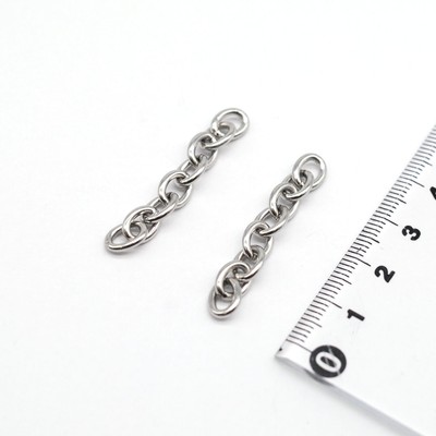 20PCS Stainless Steel Heavy Cable Chain Extender 1.5 Inch SSC48