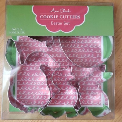 Ann Clark Easter Cookie Cutters Set of 5 Bunny Chick Duck USA New