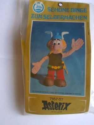 Vintage : Asterix Figur Bastelpuppe , Knorr , 15 cm , 1977 , Neu , W.-Germany
