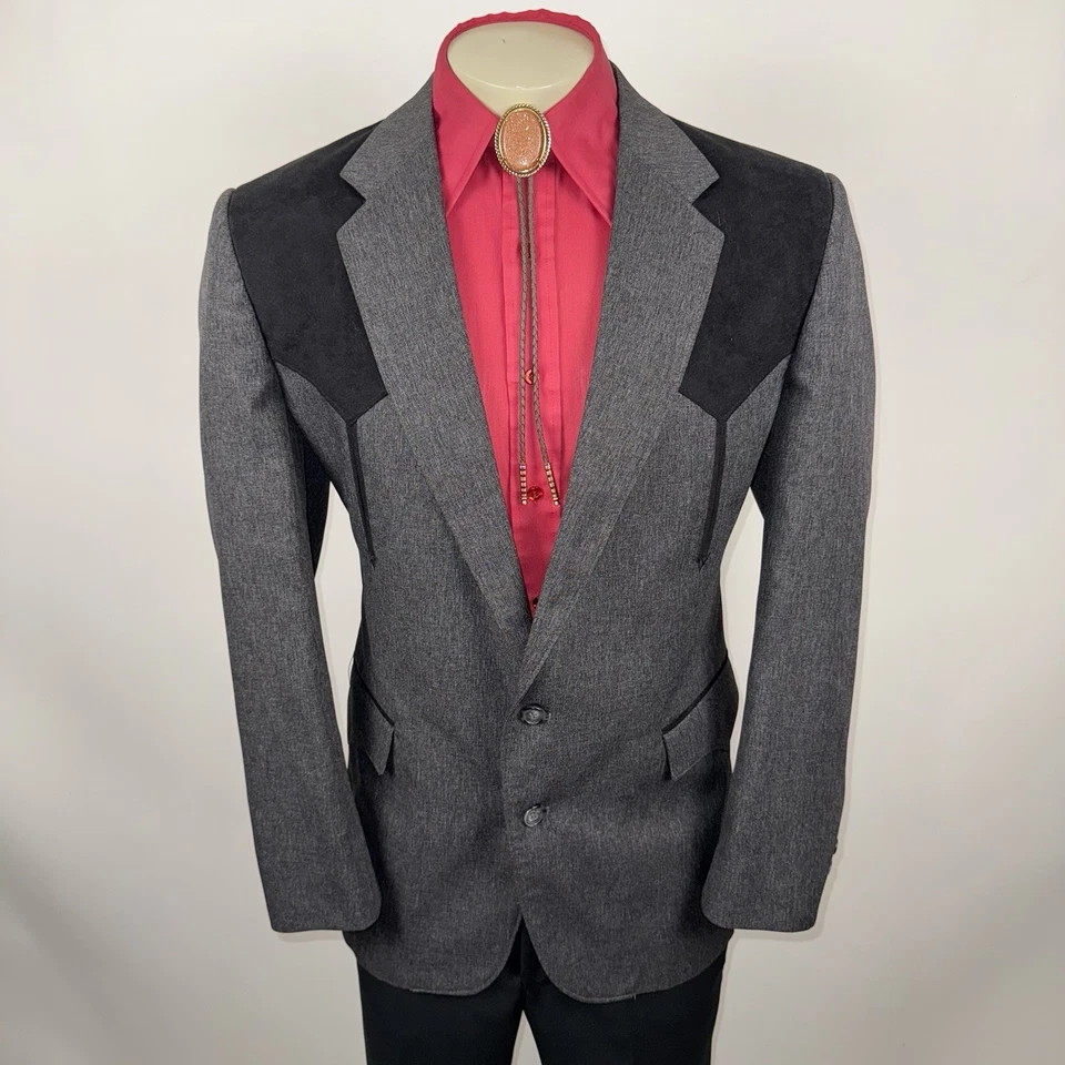 Traje De Colección Circle S Para Hombres 44 Chaqueta 34 31 Pantalones Western Rockabilly Disco Vaquero Foto 2 de 4