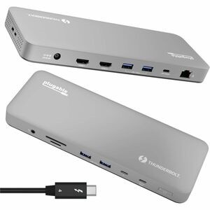 Plugable TBT-UDM Thunderbolt 4 Dock M4 MacBook Dual 4K HDMI 100W
