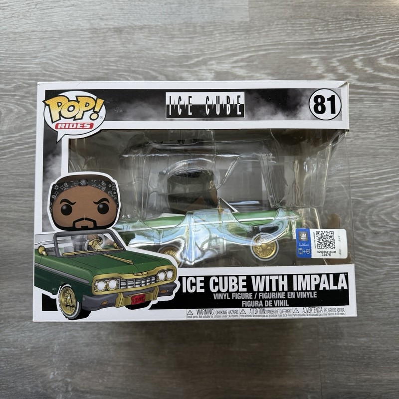 Funko POP! Rocks Ice Cube with Impala Supersized #81 Vinyl Figure DAMAGED BOX
