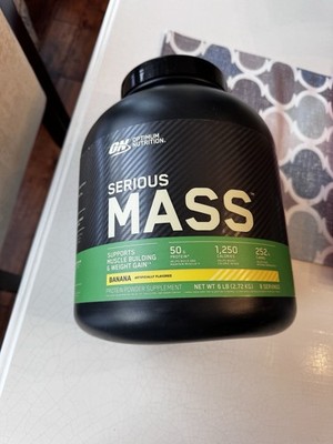 Optimum Nutrition Serious Mass Weight Gainer Protein Powder Banana Flavor, 6lb