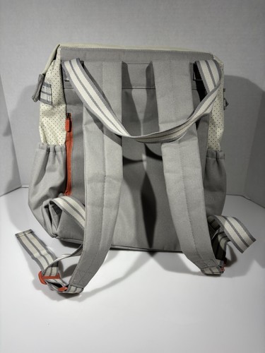 Thirty One Gray/ Cream Tote Bag Backpack VG Weekend Bag - Picture 7 of 15