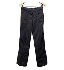 Vintage Nike Track Pants Windbreaker Jogger Small Black Pink Swoosh Stripes Y2K