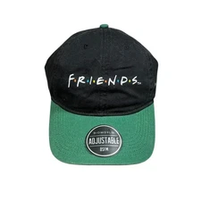Friends Hat Cap Strap Back One Size Black Green Bioworld Mens Baseball TV