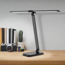 LED Desk Lamp with USB Charging Port, 50 Lighting Modes Dual Swing Arm Architect