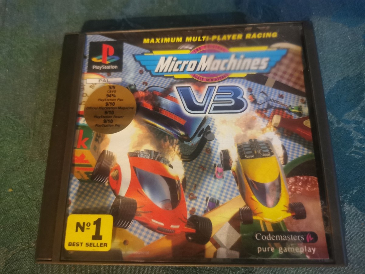 Micro Machines V3 - PlayStation 1 - PS1 - PAL - Tested Sony