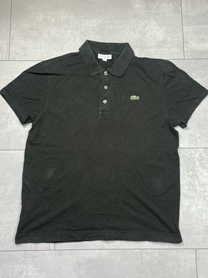Lacoste Herren Polo Slim Fit schwarz Gr. L Kurzarm Kragen Logo S0003
