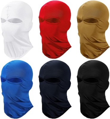 Balaclava Face Cover 2 Hole Ski Masks Wind Cap UV Sun Protection Motorcycle Mask