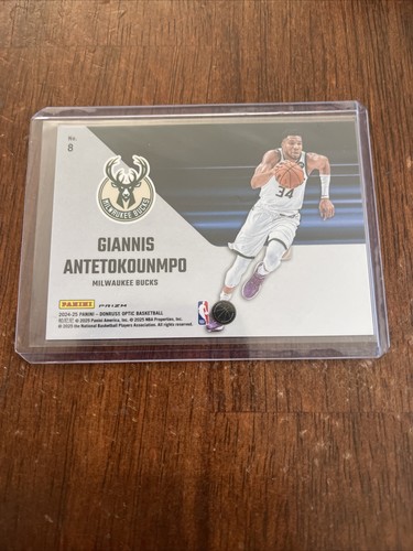 Giannis Antetokounmpo 2024-25 NBA Optic Phazes Case Hit SSP #8 Bucks - Picture 2 of 2