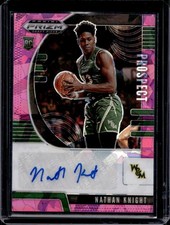 Nathan Knight 2020 Panini Prizm Draft #PA-NK Rookie Auto Pink Ice