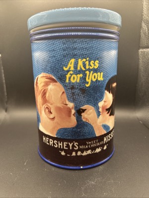 Hershey Kisses Choc Lover Collection By Fitz And Floyd Kissing Kids 7' Cannister