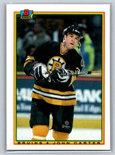1990-91 Bowman #39 John Carter Boston Bruins Rookie Hockey Card