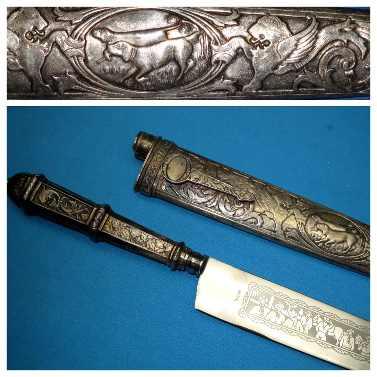 Gaucho Knife In Collectible Vintage Factory Manufactured Fixed