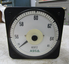 💥ASCO BYRAM BLS-77 55/65 HERTZ PANEL METER 120 VAC 491942-077