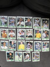 2 Oakland Athletics Team Sets 1990 Fleer And 1989 Score Inc McGwire, Eckersley