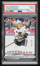 2024-25 Upper Deck Young Guns Exclusives Achievement 91/100 Connor Bedard PSA 9