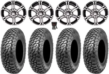 ITP SS212 14" Wheels Machined 30" RAZR XT Tires Kawasaki Brute Force IRS
