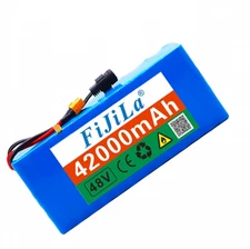 New Li-ion Battery 48v 42Ah 13S3P Electric Scooter Bicycle +54.6V 2A Charger