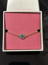 Ted Baker Blue Crystal Adjustable Bracelet New with Tags