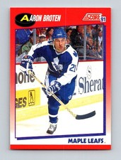 1991-92 Score Canadian Bilingual Aaron Broten Toronto Maple Leafs #250