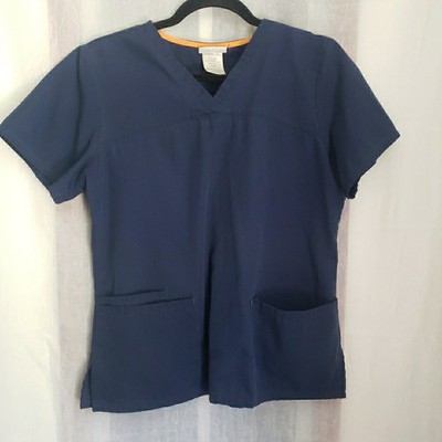 Scrubstar Scrub Top Navy Scrubs Medical Vet Dental Size S