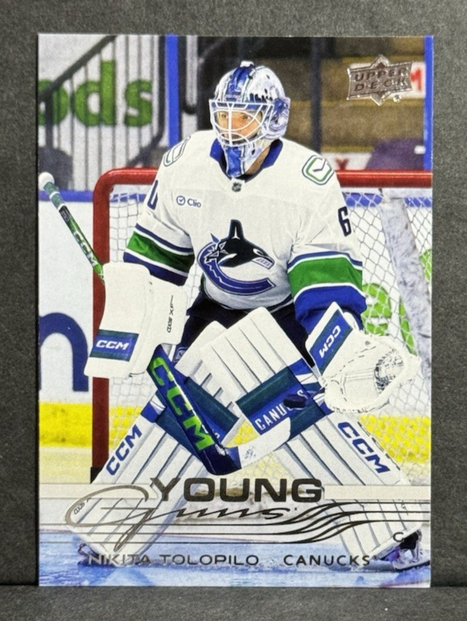 Nikita Tolopilo 2025-26 Upper Deck Young Guns RC #221 ~ Vancouver Canucks