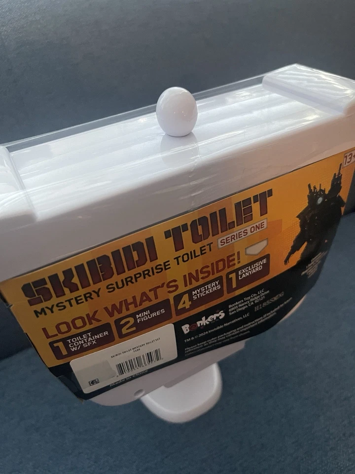Vaso sanitário Skibidi mistério surpresa descarga com 2x figuras misteriosas série 1 - Imagem 3 de 3