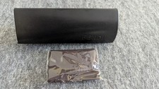 Fendi Twist Black Eyeglass/Sunglass Hardshell Case with Microfiber Cloth