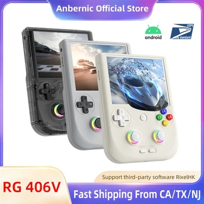 ANBERNIC RG406V Retro Handheld Game Console Android 13 WIFI 4-inch Video Games
