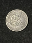 1854 o seated liberty half dollar
